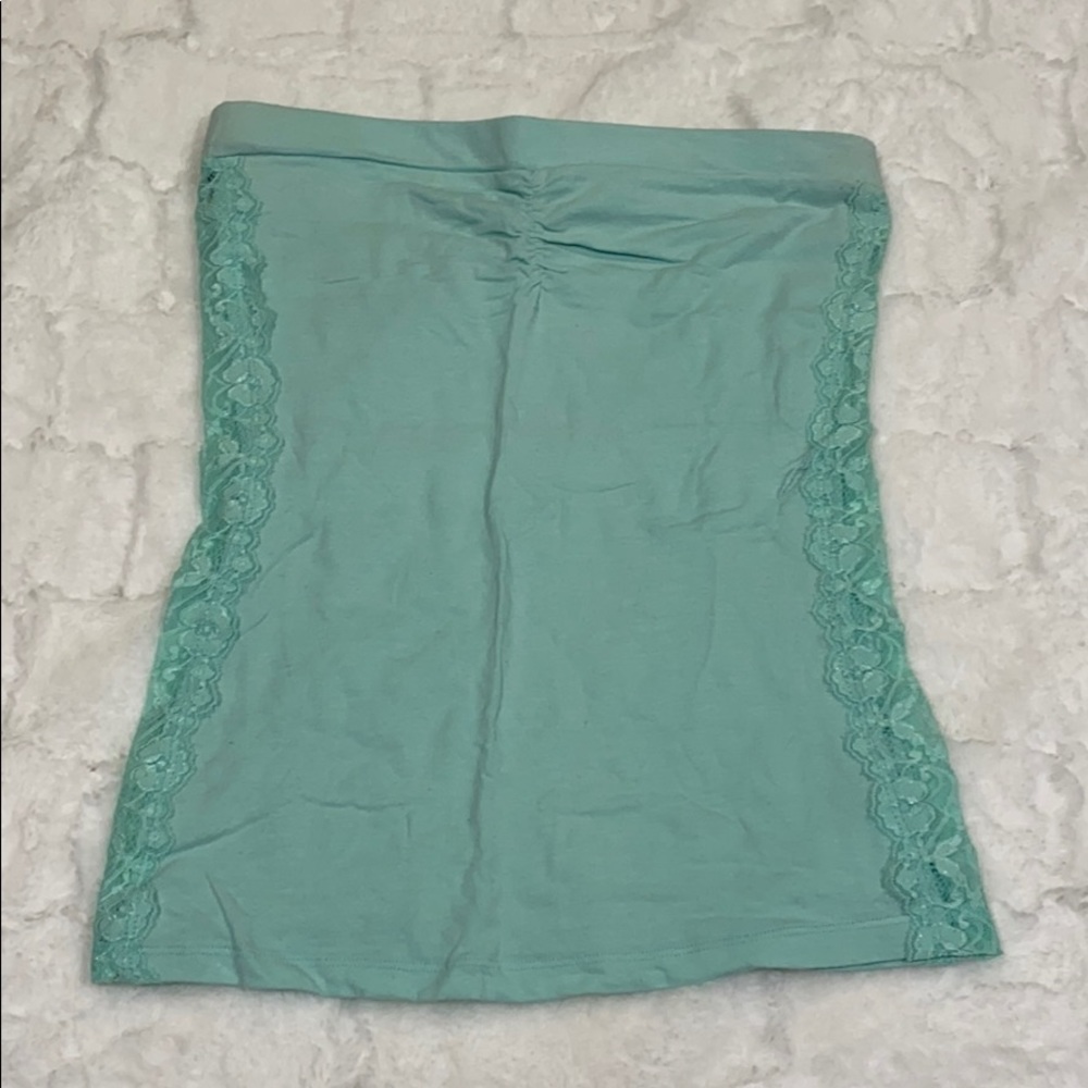 5/$25 Wet Seal Seafoam Green Strapless Shirt